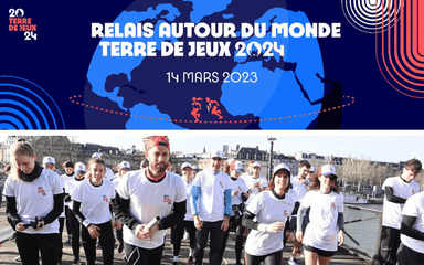 Le mardi 14 mars a lieu le relais autour du monde pour les Jeux Olympiques 2024