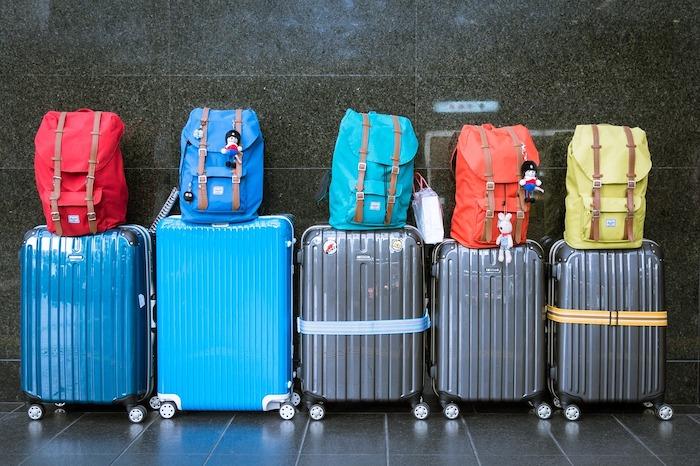 Des  bagags à l'aeroport