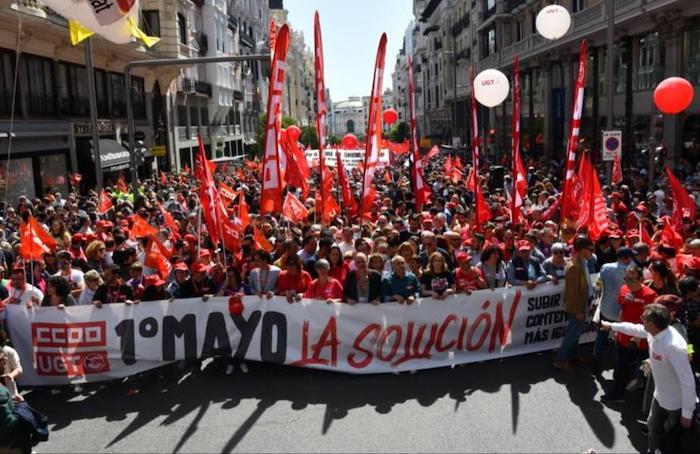 Manifestation du 1er mai à Madrid en 2022