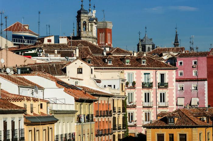 Vue des toits de Madrid