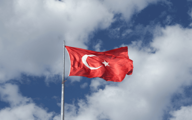 Drapeau turc élection présidentielle turquie 