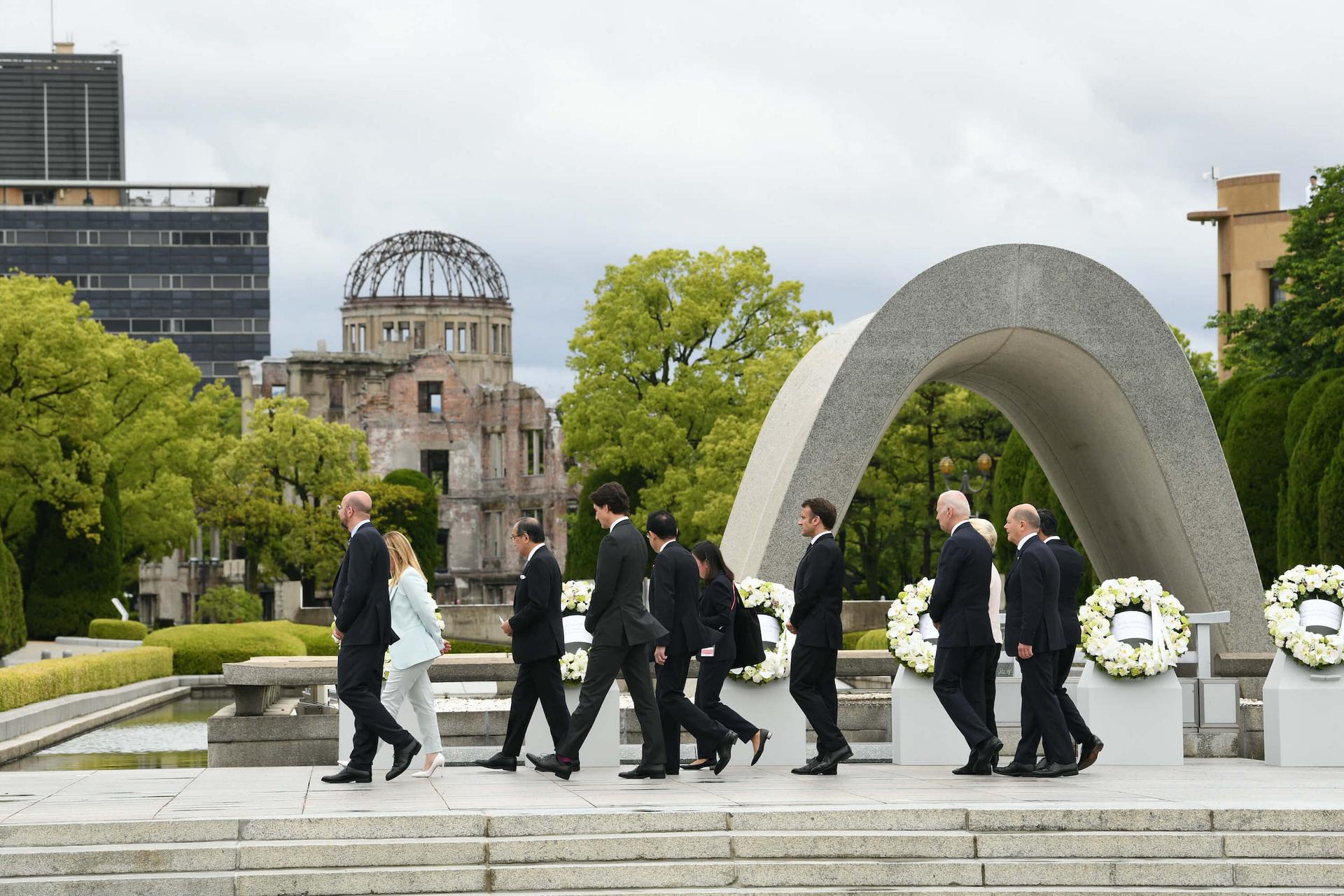 Les dirigeants au G7 d'Hiroshima