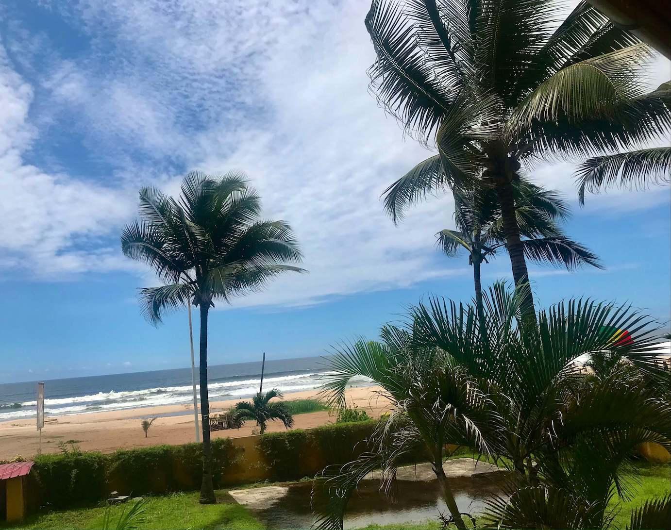 La plage de la Côte Sauvage à Pointe Noire