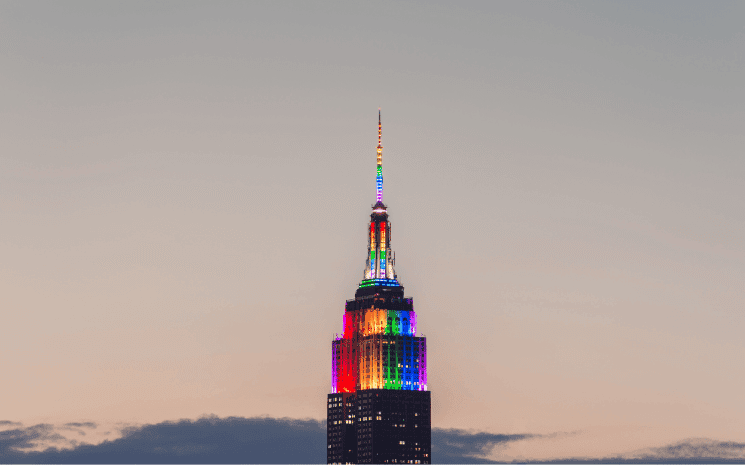 Empire State Building illuminé