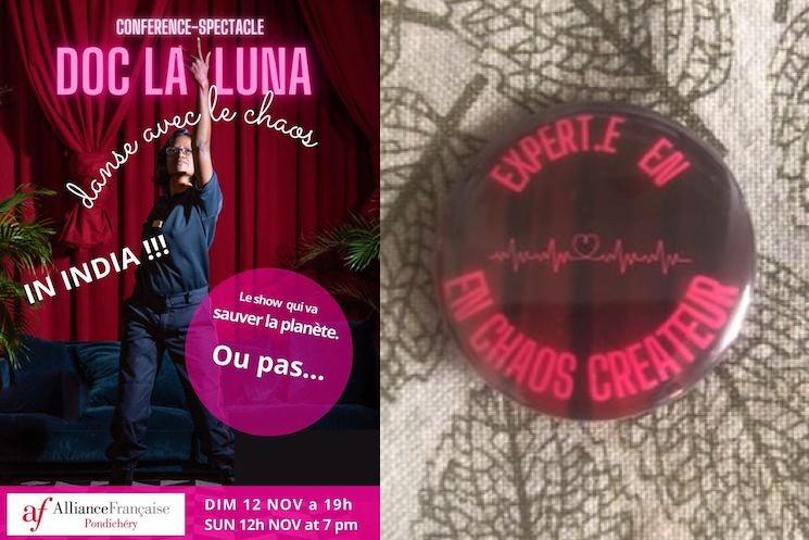 Affiche du spectacle Doclaluna de Nathalie Geetha Babouraj