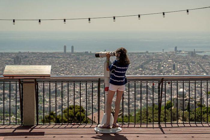 vue panoramique barcelone depuis tibidabo