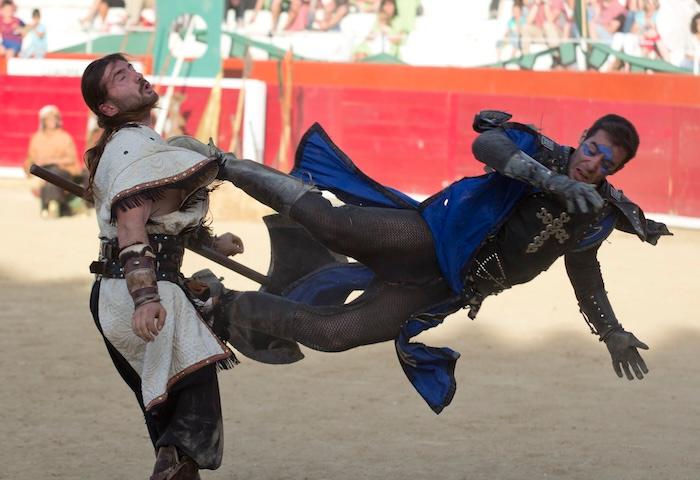 fête moyen âge à Estella en Espagne