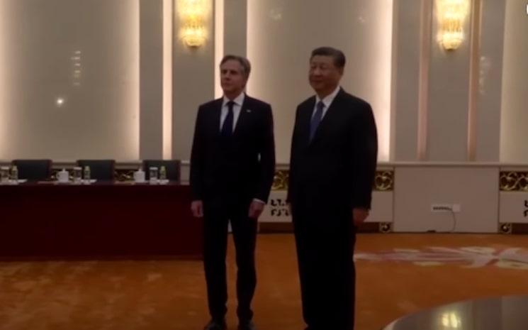 Blinken et Xi Jinping Pékin