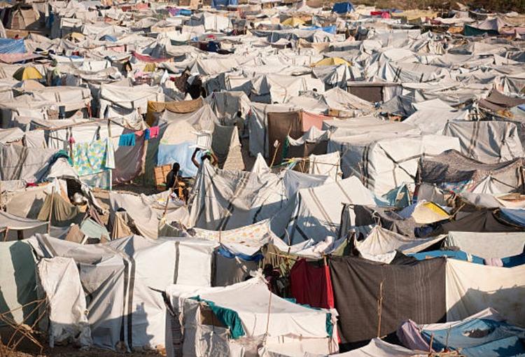 camps de réfugiés en Haiti