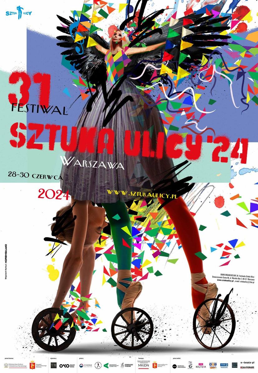 Affiche Festiwal Sztuka Ulicy, festival des arts de rue