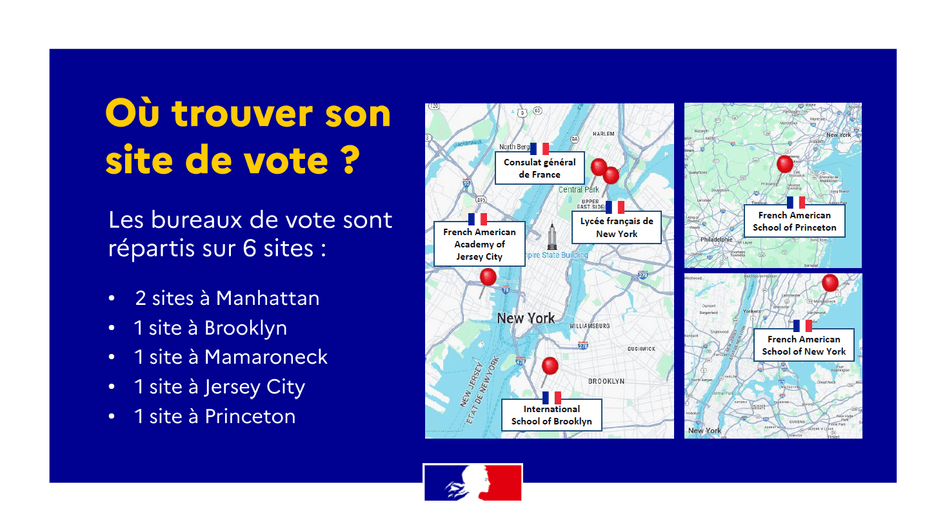 où sont les bureaux de vote à New York ?