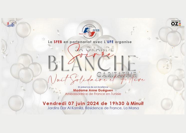 grande soirée blanche ufe sfeb la marsa tunisie