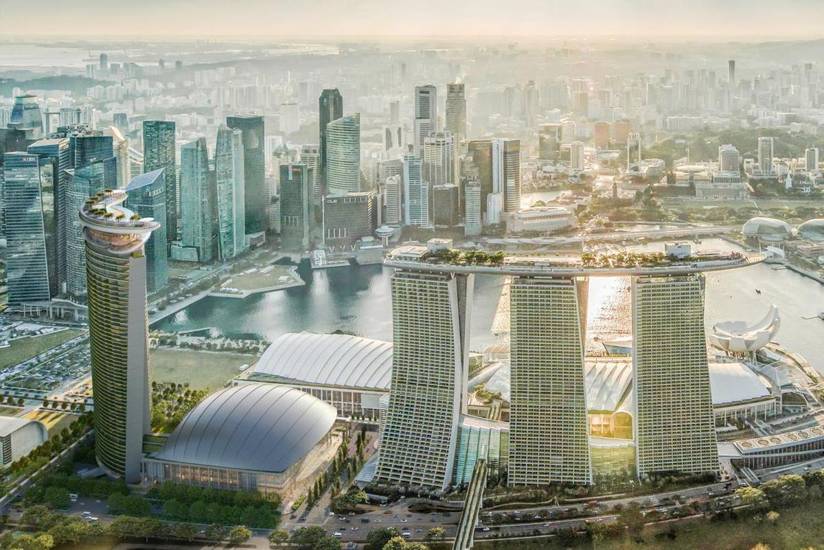 Une quatrième tour va être érigée à Marina Bay Sands.